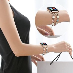 애플워치울트라4 49mm 야광 비즈 스트랩 시계줄 팔찌 밴드