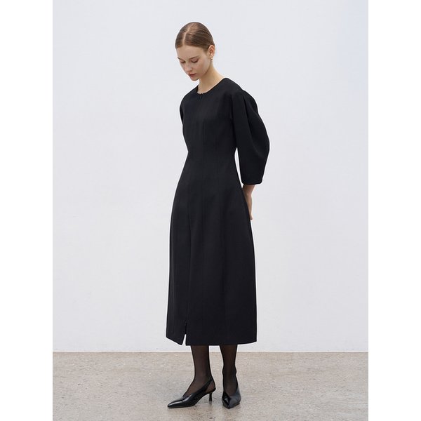 [단독] 우아 원피스 - 블랙