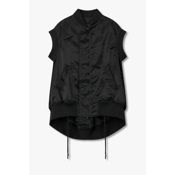 [REGULATION]드롭 헴 트윌 슬리브리스 봄버 자켓 6616101002000