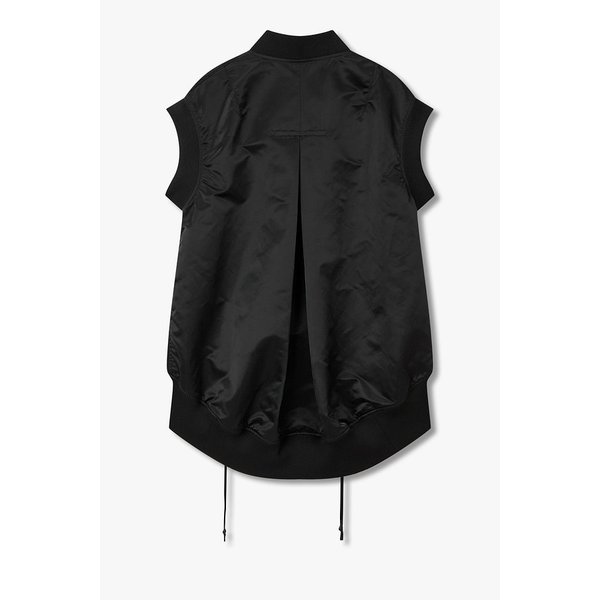 [REGULATION]드롭 헴 트윌 슬리브리스 봄버 자켓 6616101002000