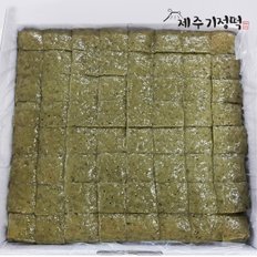 [제주기정떡] 자연발효 건강떡 쑥한판 1.9kg (64조각)