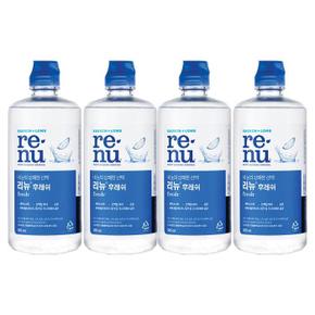 리뉴 리뉴 후레쉬 500ml 4개 렌즈세정액 세척액