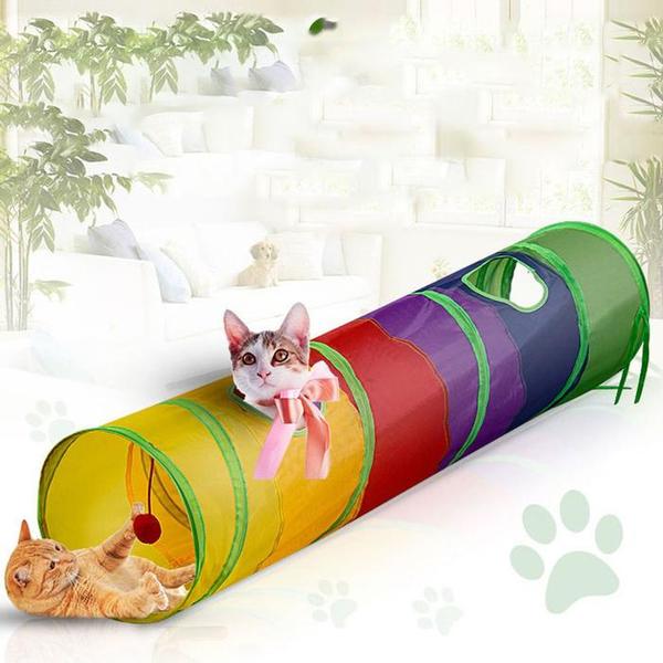 [에뚜알레브] 예홈펫 고양이 캣터널 숨숨집 캣타워 고양이집 터널(1)