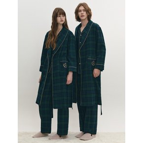 Navy Flannel Check Pajama Pair 남녀 SET