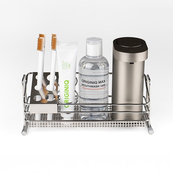 오리지니크 스텐 압연 바스캐디 칫솔 꽂이 면도기 치약 거치대 확장형