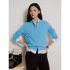 [Essential] 캐시미어 라운드넥 카디건  스카이 블루 BF6X5AE04Q