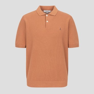 빈폴 25SS[빈폴솔솔니트] 코튼실크 칼라넥 니트 - 옐로이시 브라운(BC5251C21B)