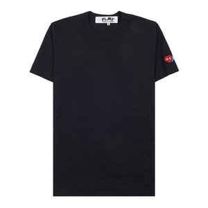 꼼데가르송 남성 인베이더 슬리브 티셔츠 P1T328 BLACK