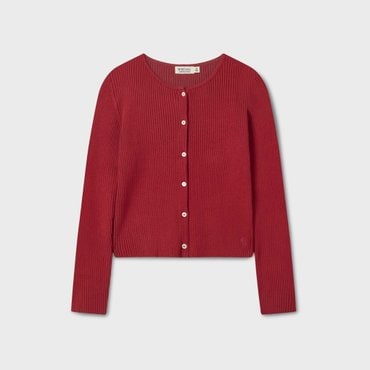후아유 Ribbed Button Cardigan WHCKF4742F