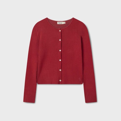 후아유 Ribbed Button Cardigan WHCKF4742F