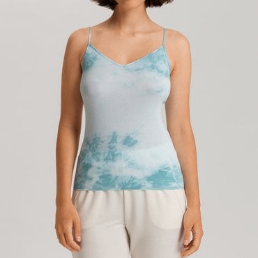 한로 Cotton Seamless 스파게티 탑 (71615_ocean tie dye)