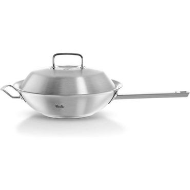  일본 휘슬러 프라이팬 Fissler Pure Profi 스테인레스 스틸 웍 후라이팬 뚜껑 포함 인덕션 가능