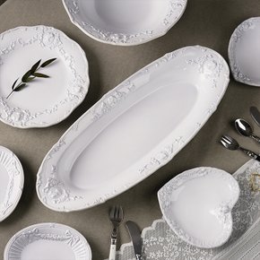 핸드메이드 까메오 브레드서버 46cm