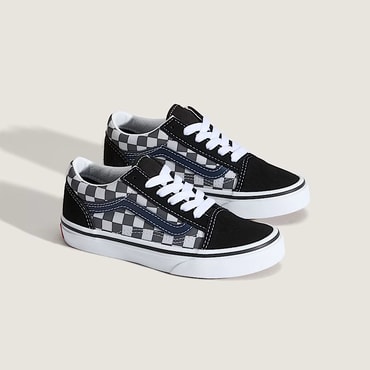 반스 반스 키즈 올드스쿨 TONAL CHECK BLUE / VN000CYVBLU