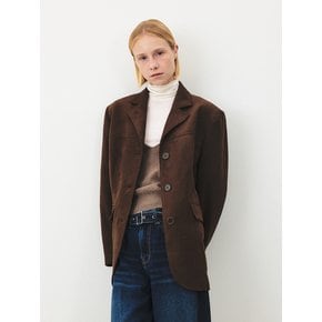 TFF SUEDE OVERFIT JACKET_BROWN