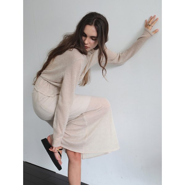 Breeze knit skirt (크리스탈베이지)