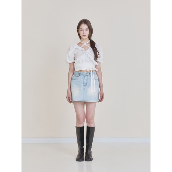 Rosie wrap blouse (Ivory)