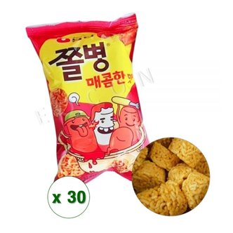  농심 쫄병 스낵 매운떡볶이 매콤한맛 82g x 30봉