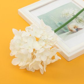 [월데코] 꽃보라 수국 조화(화이트)