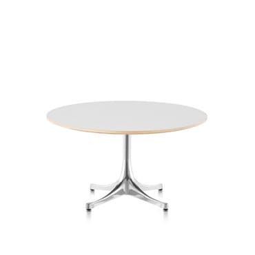허먼밀러 [허먼밀러 공식딜러] Nelson Pedestal Table (White/Aluminum)