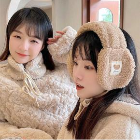 겨울 여성 귀도리 곰돌이귀마개 방한 뽀글이 귀덮개 (S11225921)