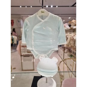 (임신출산선물) 베베배내바디수트X모자X양말세트(민트) (07Q317905S1)