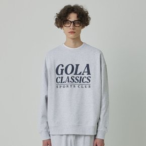 BOLD LETTRING SWEATSHIRTS [LIGHT GRAY]