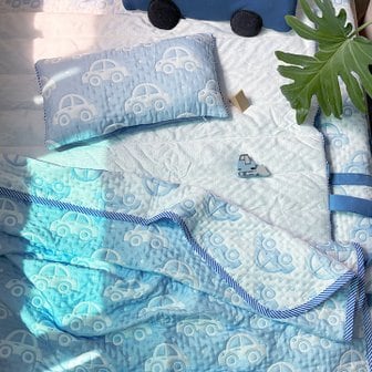 리틀아카이브 [크레므앙팡] 리코 듀라론 쿨링 낮잠이불세트(J)+베개솜