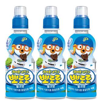 색다른 즐거움 팔도 팔도 뽀로로 밀크맛 235ml x 24페트(어린이음료)