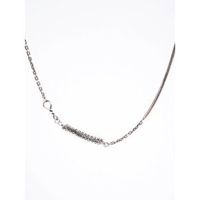 HR 380N_Silver Fabric Necklace