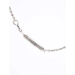HR 380N_Silver Fabric Necklace