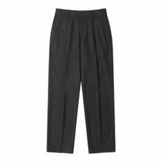 Black Regular Fit Wool Setup Pants_CWPAW24852BKX