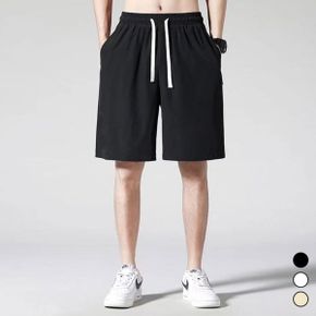 남자 하프 편한 SS 운동 쇼츠 고무줄 반바지_P356258278