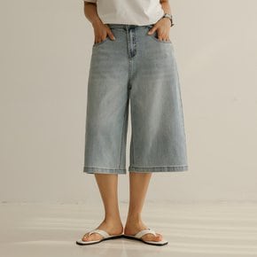 라이모 버뮤다 하프 데님 팬츠