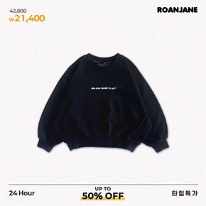 해피래빗맨투맨(블랙)  RJ25SMT04BK