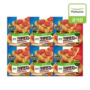 크로엣지피자 6개(토마토페퍼로니3개+스위트콘치즈3개)