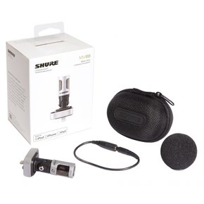 Shure MOTIV MV88 Lightning Digital Stereo Condenser Microphone iPhoneiPodiPad 번개