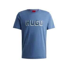 [FA24] 레귤러핏 로고 반팔 티셔츠 미디엄 블루(50516624427)