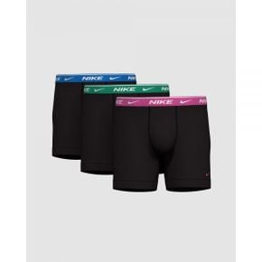 5018264 Nike Everyday Cotton Stretch Boxer Briefs 3-Pack - Black, Laser Fuchsia, Stadium G