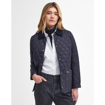바버 25FW 여성 여성 네이비 Annandale 퀼팅 자켓 URJA5F314N2