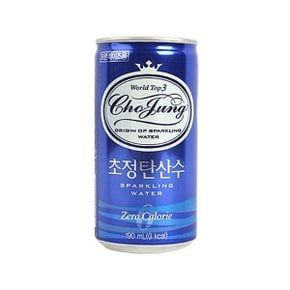 초정탄산수 플레인 190ml 캔