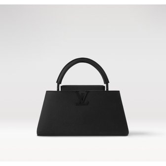 LOUIS VUITTON 카퓌신 이스트 웨스트 MM 올 블랙 토트백 크로스백 M23947