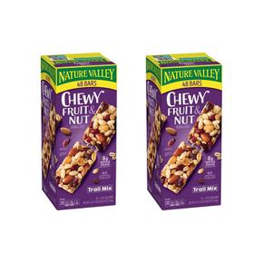 [해외직구] 네이처밸리 추이 트레일 믹스 프룻 & 넛 그래놀라바 48입 2팩 Nature Valley Chewy Trail Mix Fruit & Nut Granola Bars (48 ct.)