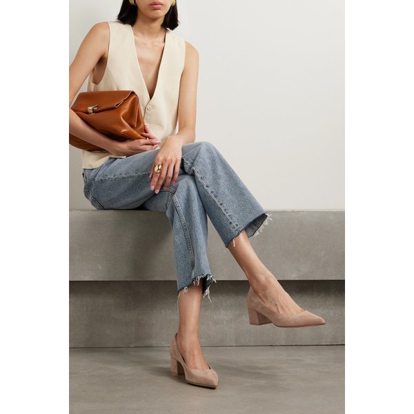 파이퍼 스웨이드 펌프스 45mm 샌드 1647597321400331