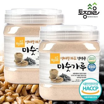 토종마을 HACCP인증 엠머밀 파로 검정콩 미숫가루 700g X 2통