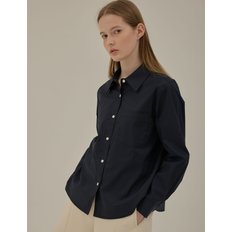 Rohan basic collar shirt_Navy