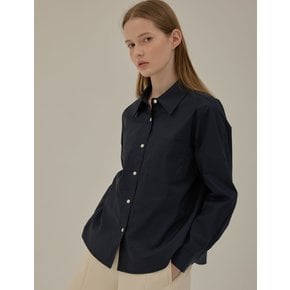 Rohan basic collar shirt_Navy