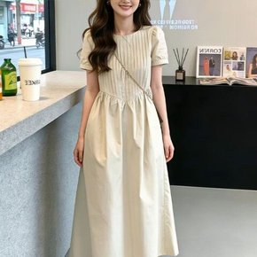 핀턱원피스 내추럴무드 롱드레스 카니벨롱원피스