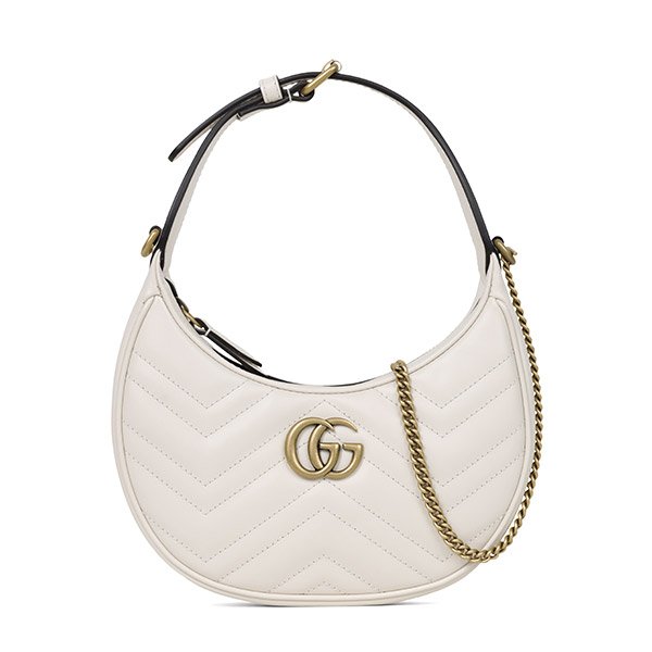 [부산점] 25FW 화이트 GG 마몬트 체인 미니 호보 숄더백 699514 DTDHT 9022