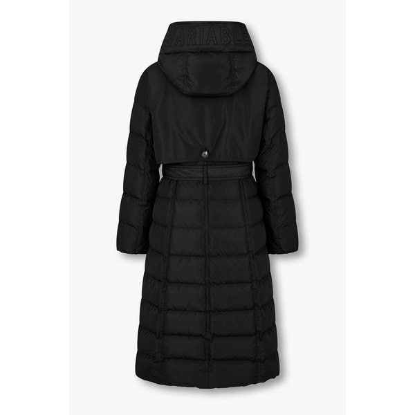 숄 후디드 더블 버튼 다운 롱 점퍼 7155417009199